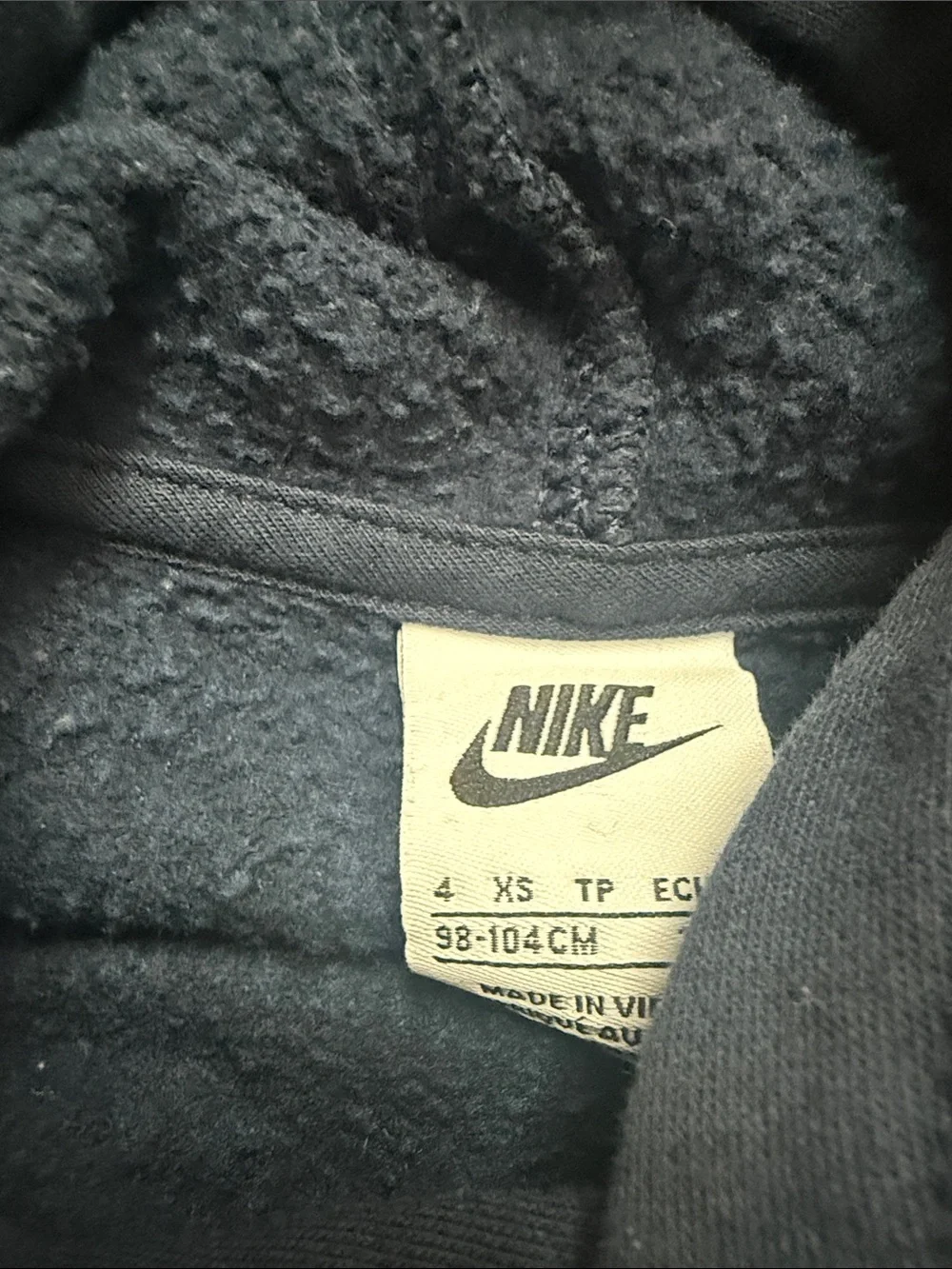 Nike Navy Blue Kids Hoodie & Joggers Set with Gray Logo